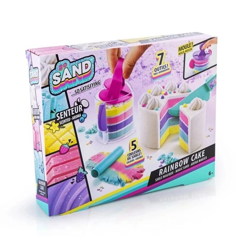 Canal Toys Rainbow Cake - Mainan Pasir Kinetik Anak Warna Warni
