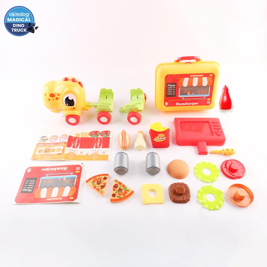 Okiedog Magical Dino Truck Playhouse - Mainan Bongkar Pasang Edukasi Anak