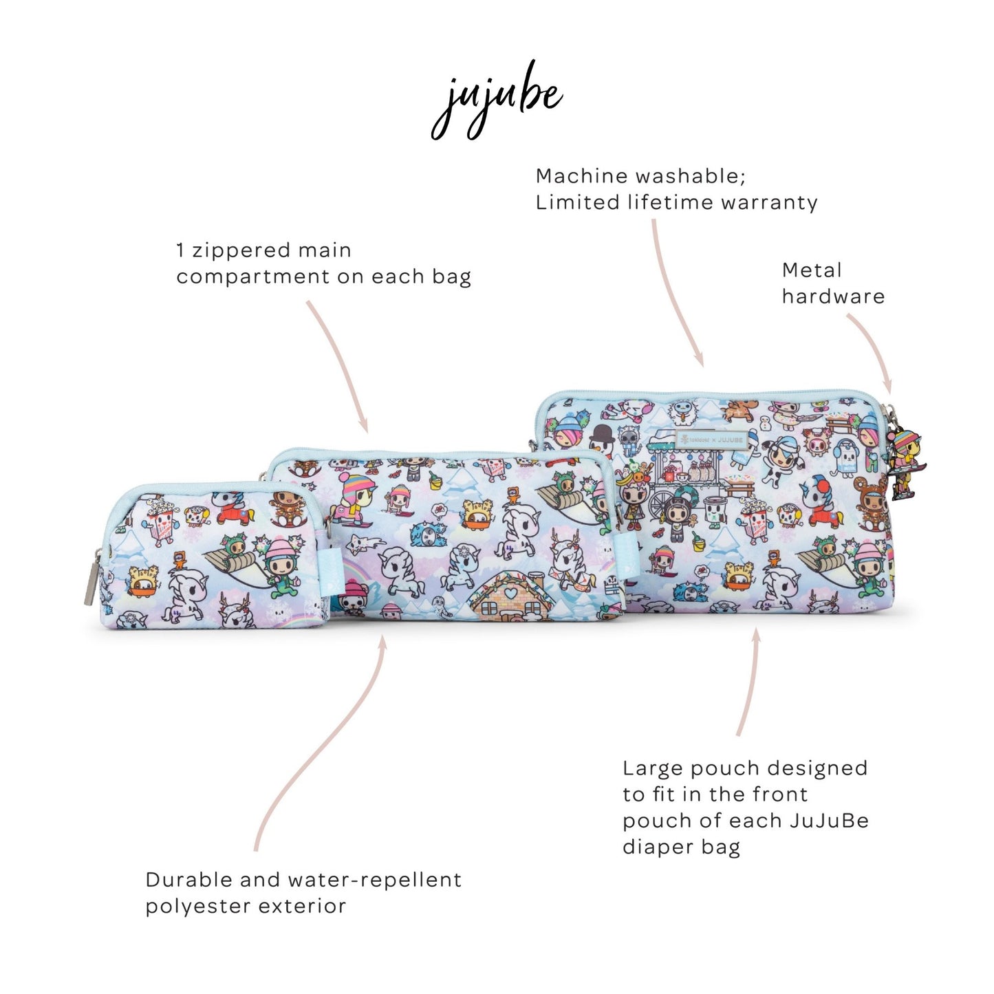 Jujube Be Set - Tas Organizer Praktis Traveling 3 in 1