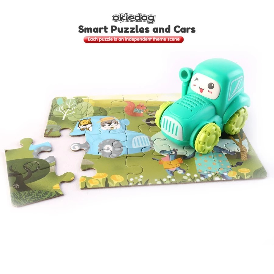 Okiedog Smart Puzzle & Cars - Mainan Bongkar Pasang Anak
