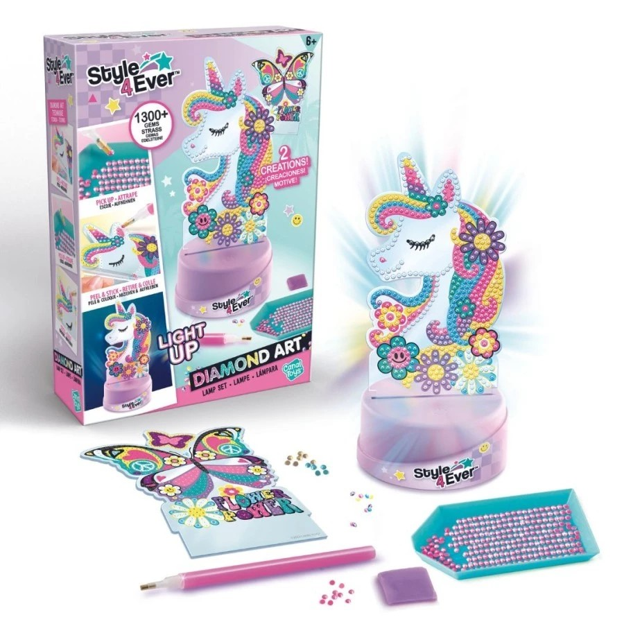 Canal Toys S4E Diamond Art Lamp Set - Mainan Lampu Tidur LED Anak