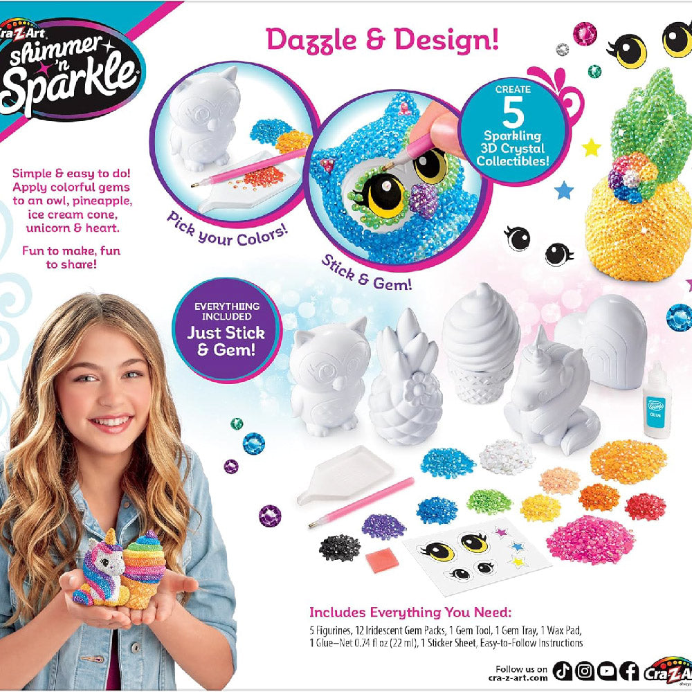Shimmer 'n Sparkle 3D Crystal Gem Creations