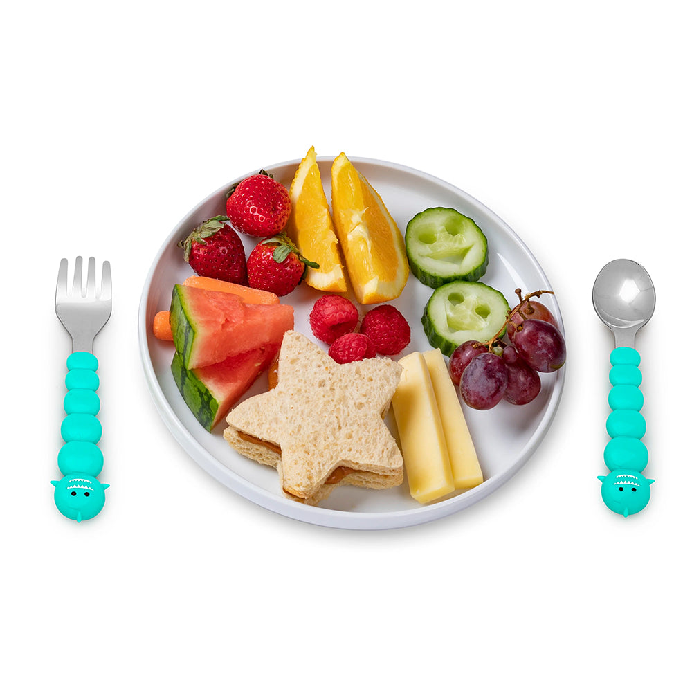 Melii Baby Animal Utensil Set - Alat makan stainless sendok dan garpu