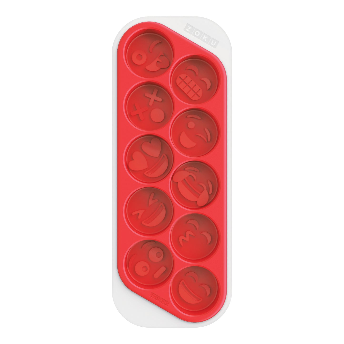 Zoku Cool Moji Ice Tray - Cetakan Es batu Karakter / Cetakan Es Krim Bentuk Ekspresi Wajah emoticon / Cetakan Es Krim Silicone