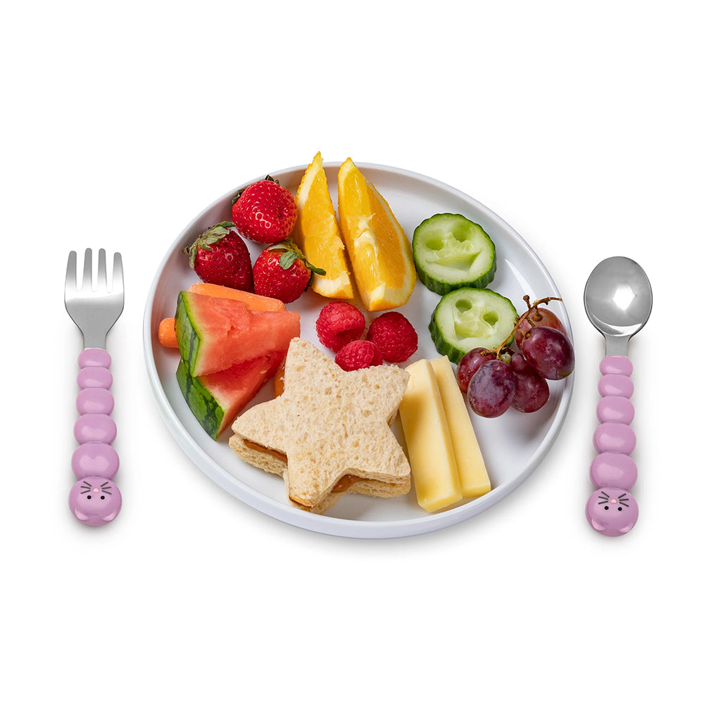 Melii Baby Animal Utensil Set - Alat makan stainless sendok dan garpu