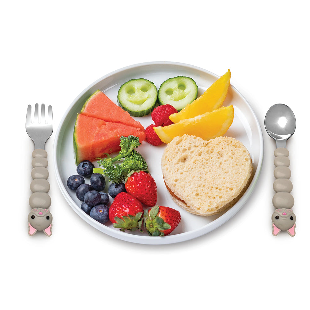 Melii Baby Animal Utensil Set - Alat makan stainless sendok dan garpu