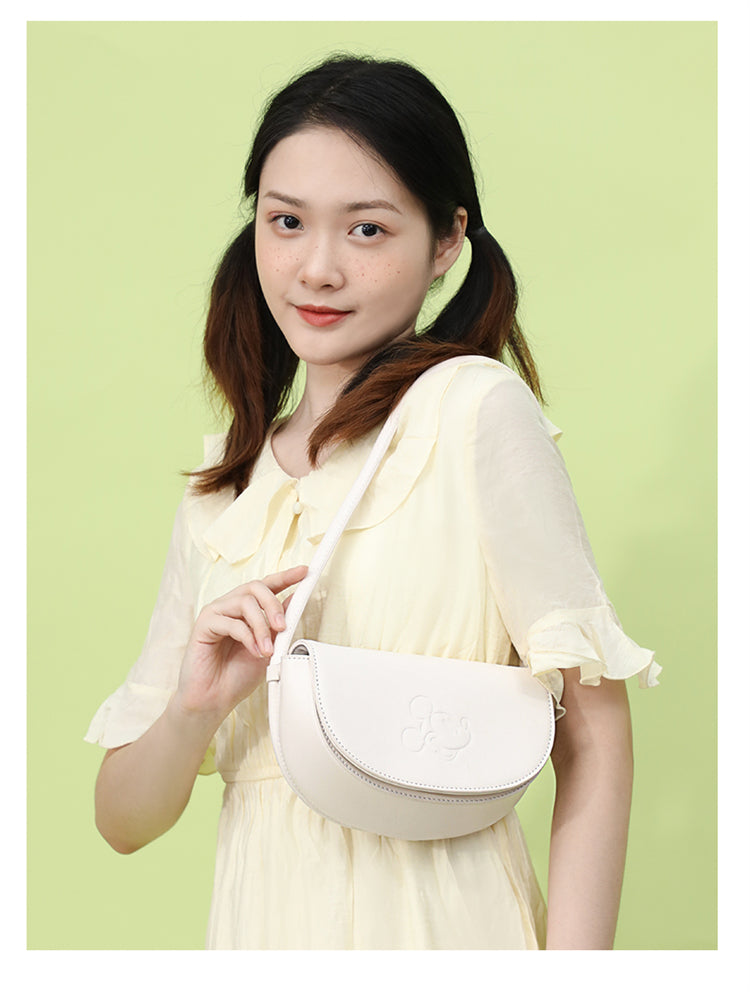 Mesuca Mickey Shoulder Bag White - Tas Selempang Disney Premium