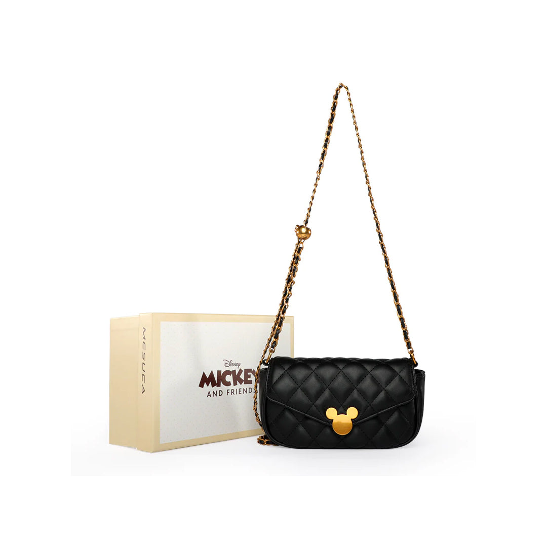 Mesuca Mickey Grid Chain Shoulder Bags - Tas Selempang Disney Premium