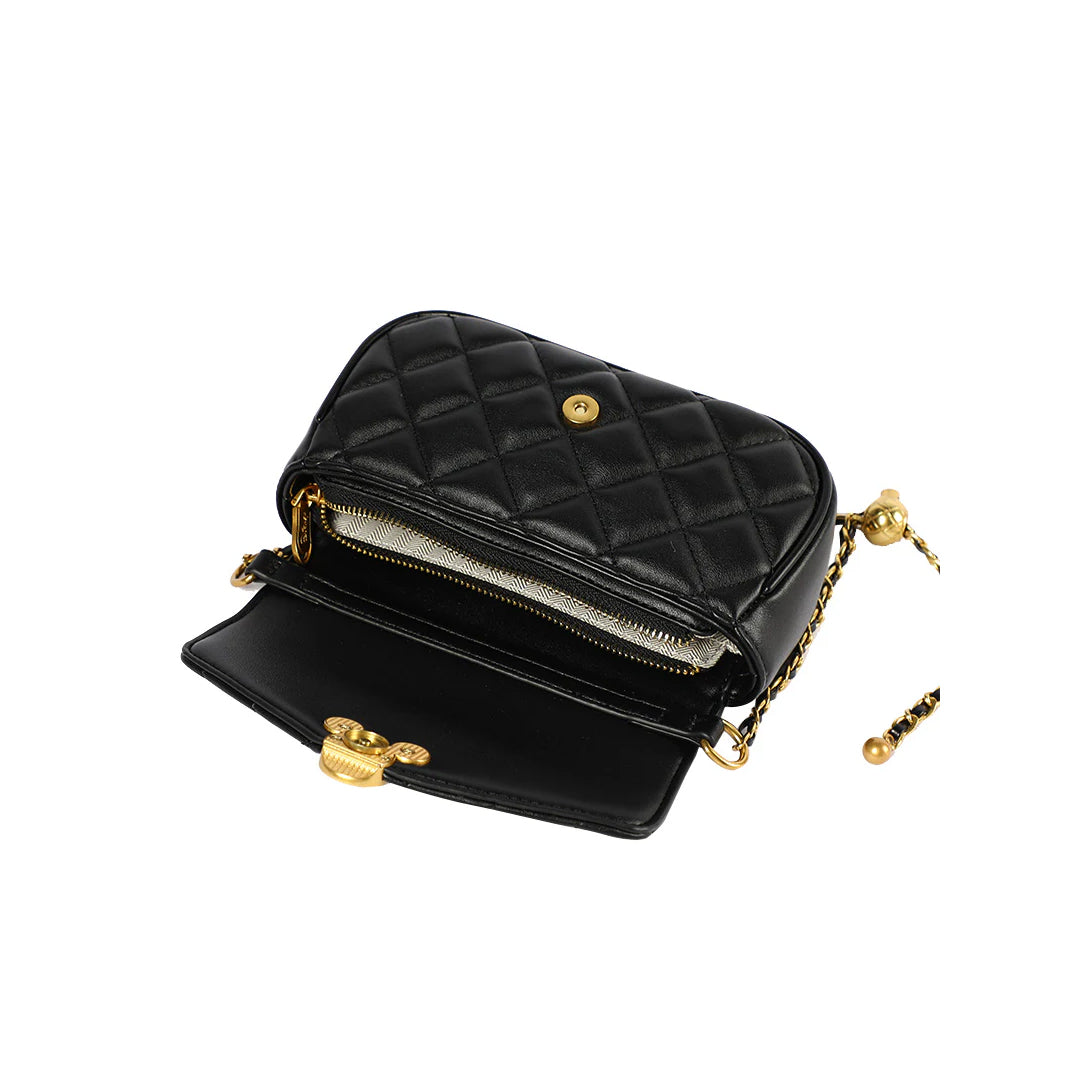 Mesuca Mickey Grid Chain Shoulder Bags - Tas Selempang Disney Premium