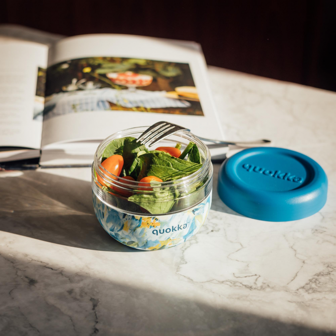 Quokka Ms Food Jar With Silicone Cover Bubble 770ml - Mangkuk Snack Anak