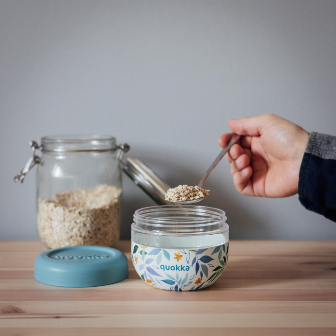 Quokka Ms Food Jar With Silicone Cover Bubble 770ml - Mangkuk Snack Anak