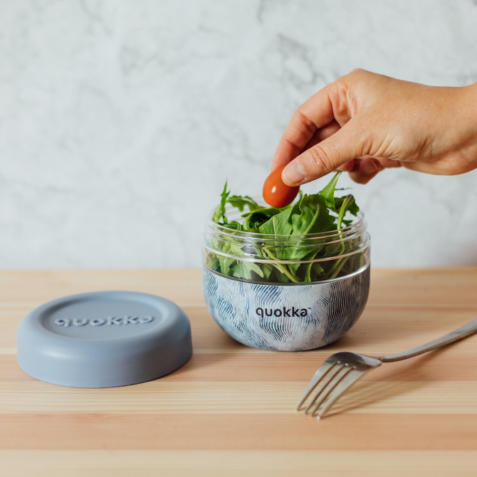 Quokka Ms Food Jar With Silicone Cover Bubble 770ml - Mangkuk Snack Anak