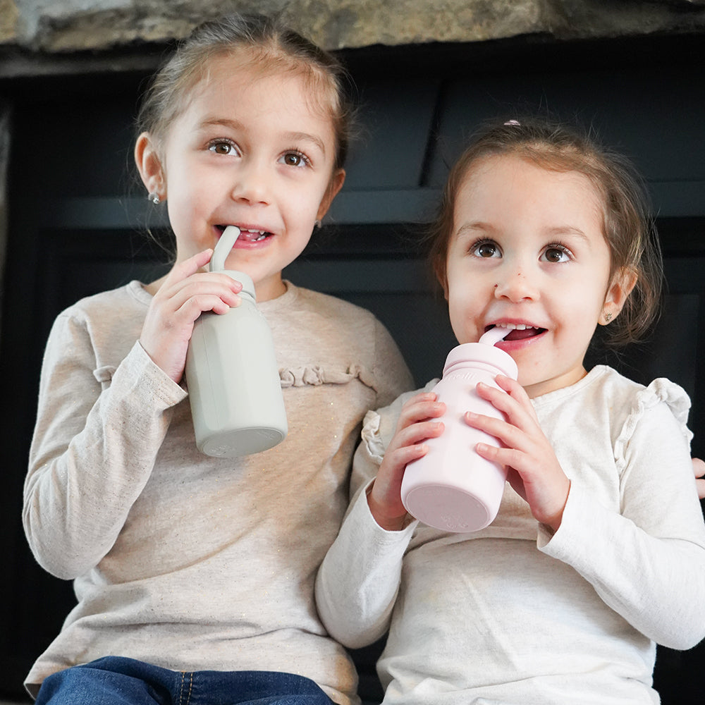 Melii Baby Silicone Straw Bottle - Botol minum sedotan silikon