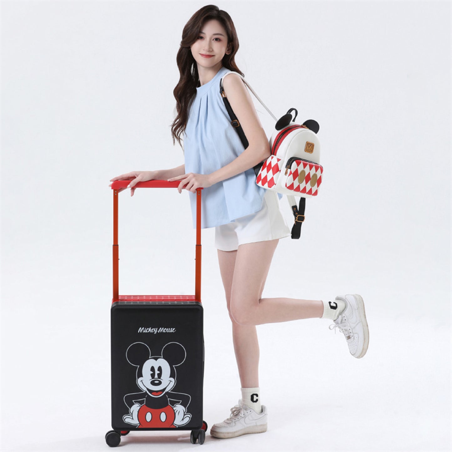 Mesuca Disney Mickey Family Suitcase - Koper Disney Kabin Tahan Banting Premium