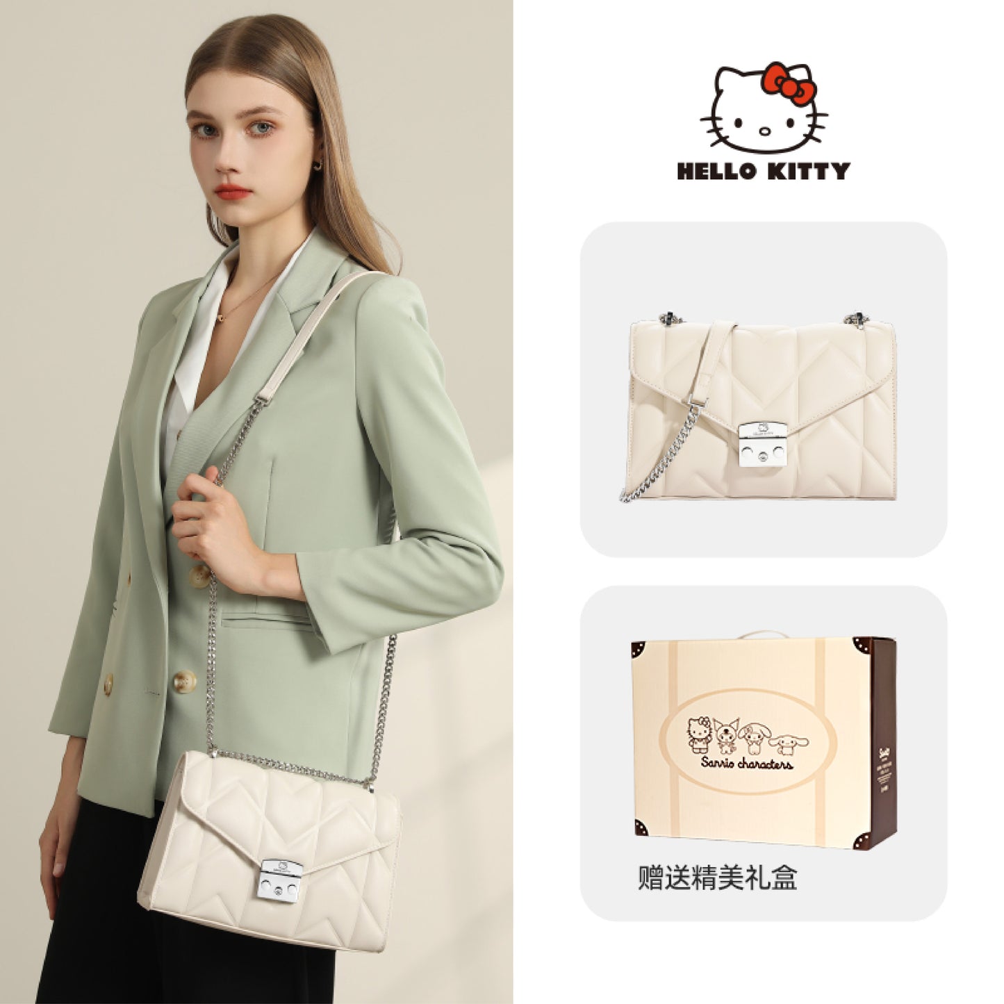 Mesuca Disney Hello Kitty Shoulder Bags Perism - Tas Disney Mini/Tas Selempang Wanita Premium