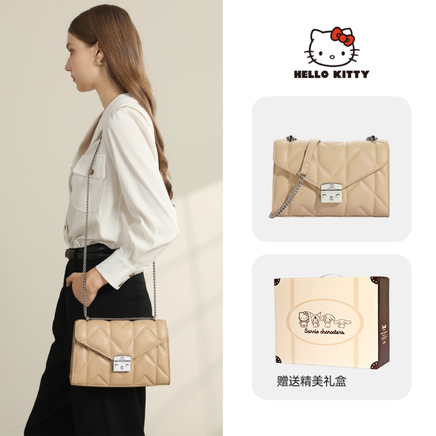 Mesuca Disney Hello Kitty Shoulder Bags Perism - Tas Disney Mini/Tas Selempang Wanita Premium