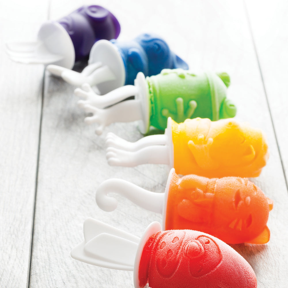 Zoku Ice Pop Mold - Cetakan Es Krim Karakter, Cetakan Es Krim Bentuk Burung, Cetakan Es Krim Silicon