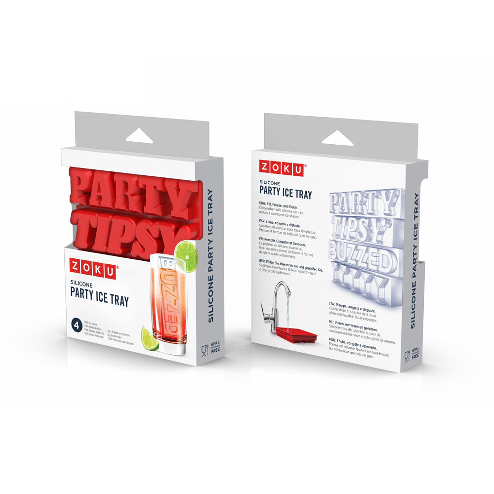 Zoku Ice Tray - Cetakan Es Batu Unik / Cetakan Es Batu Silicon / Cetakan Es Batu Minuman / Cetakan Es Batu Pesta