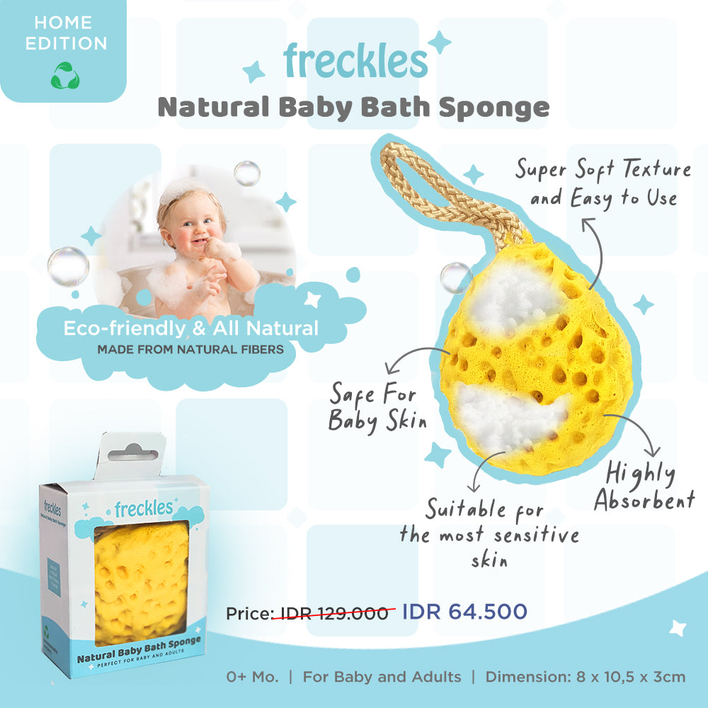 Freckles Natural Baby Bath Sponge