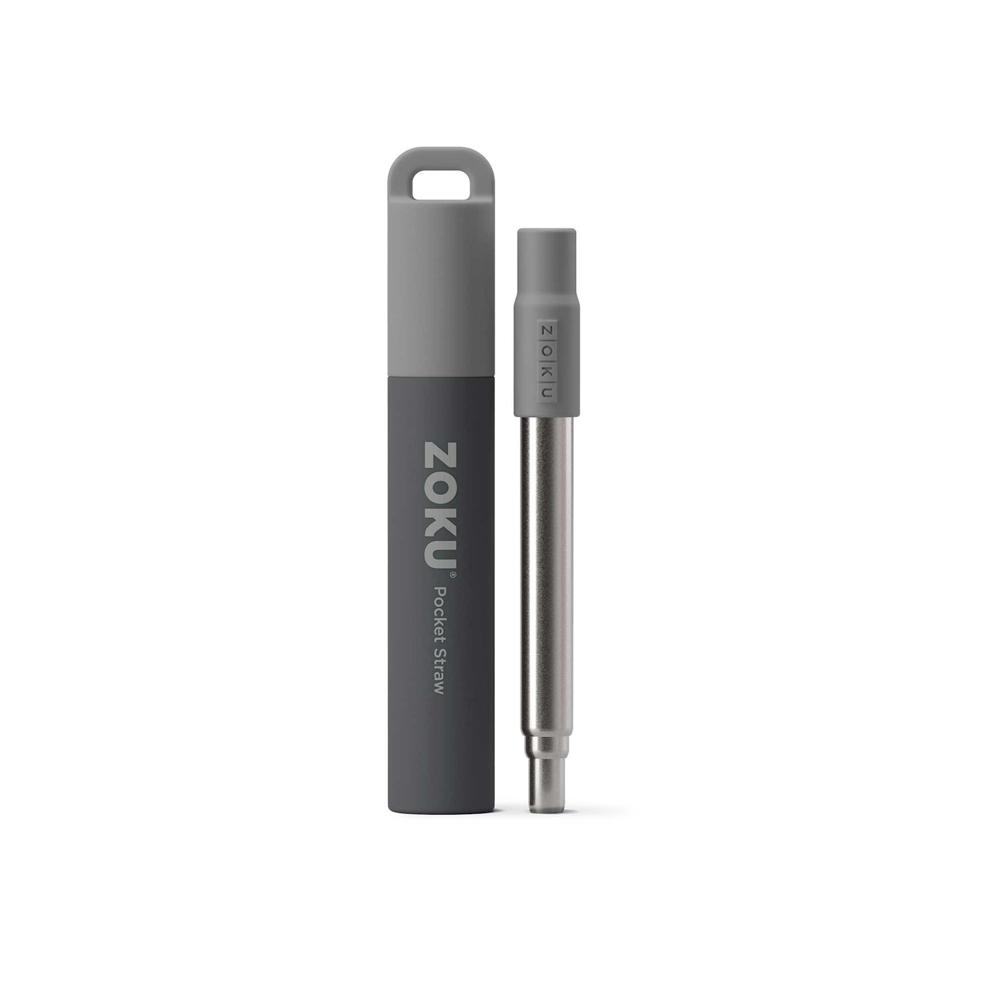 Zoku Two Tone Pocket Straw - Sedotan Aluminium, Sedotan Reusable, Alat Minum, Utensils