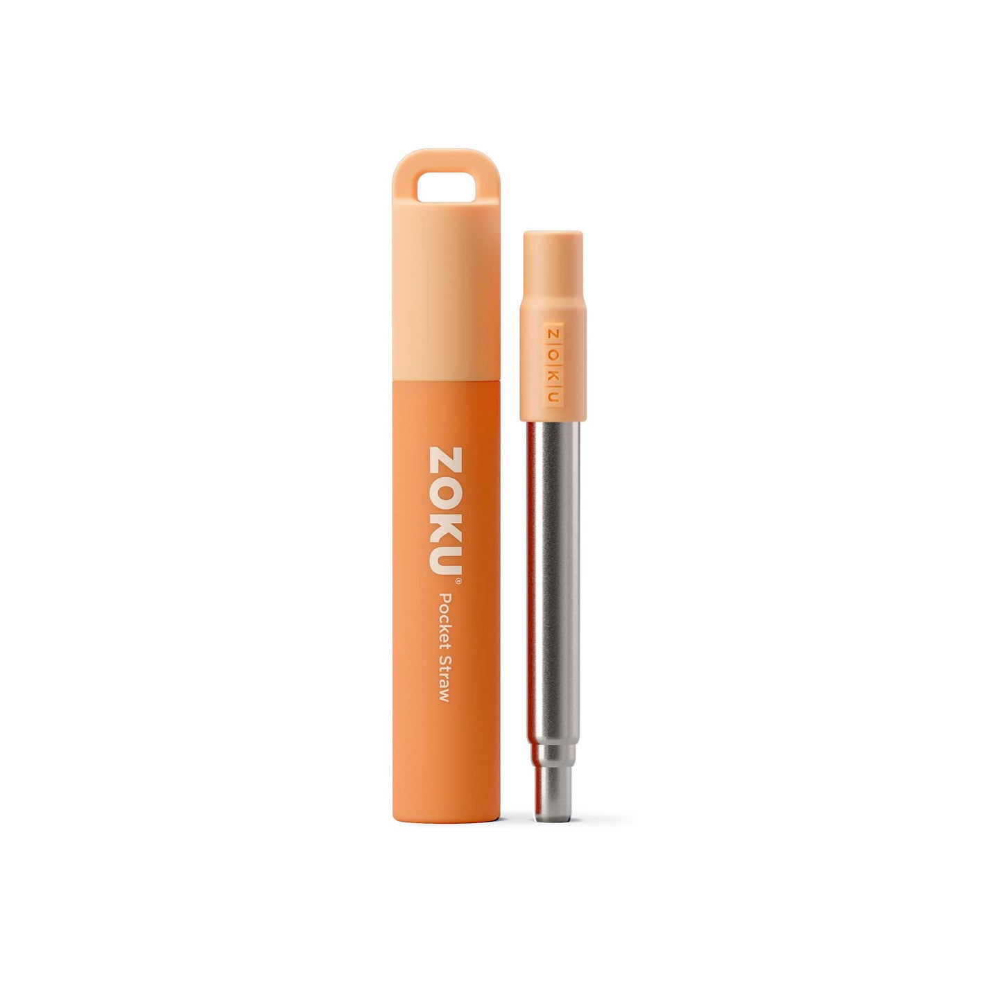 Zoku Two Tone Pocket Straw - Sedotan Aluminium, Sedotan Reusable, Alat Minum, Utensils
