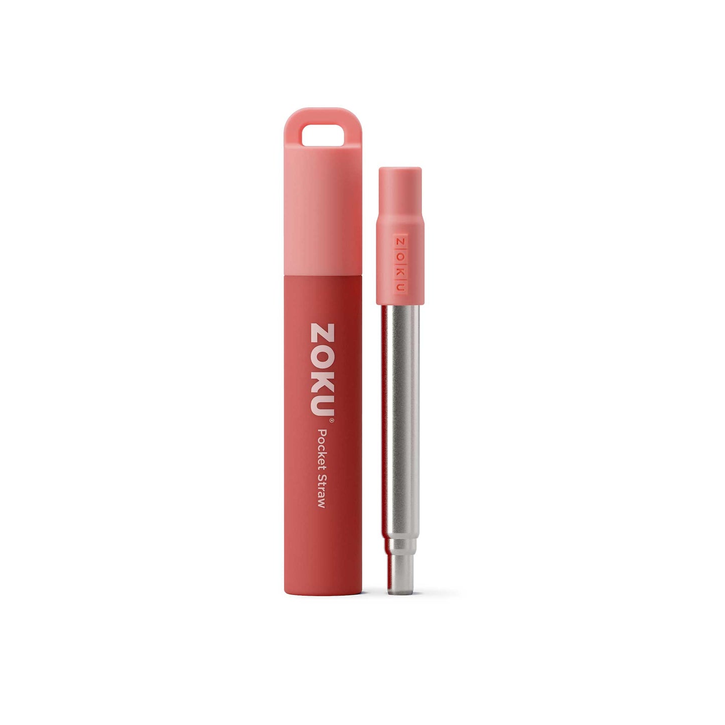 Zoku Two Tone Pocket Straw - Sedotan Aluminium, Sedotan Reusable, Alat Minum, Utensils