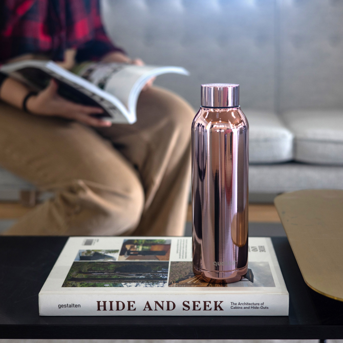 Quokka Thermal SS Bottle Solid Sleek 630ml - Botol Minum Stainless, Botol Minum Termos Tahan Panas dan Dingin