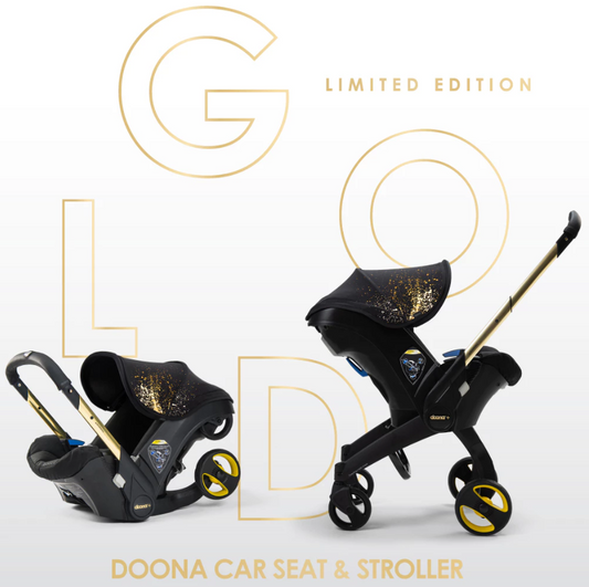 Doona 2in1 Car Seat & Stroller Gold Limited Edition - Kereta Dorong Bayi Praktis, Nyaman & Aman