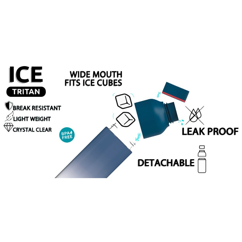 Quokka Ecozen Bottle Ice Strap 430ml - Botol Minum Anak / Tempat Minum Anak Anti Tumpah BPA FREE