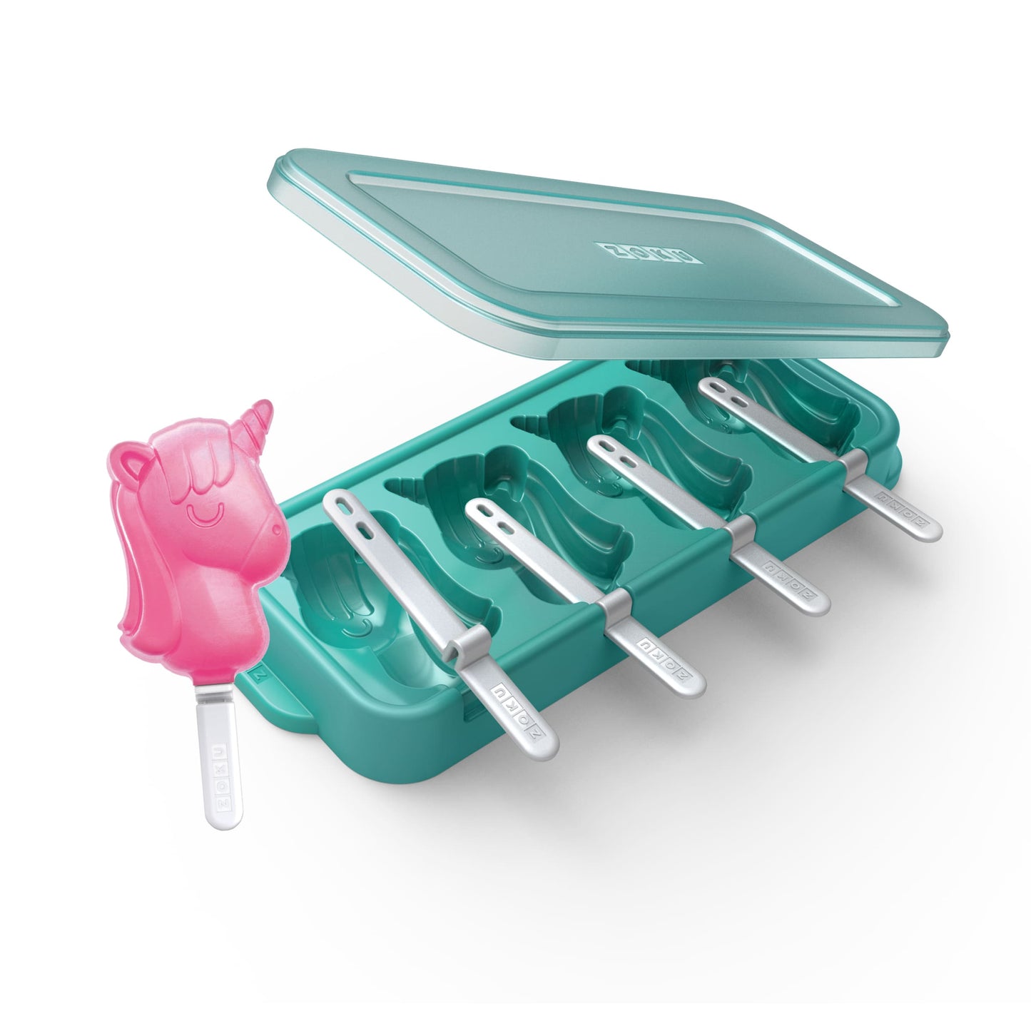 Zoku Ice Pop Mold - Cetakan Es Krim Karakter / Cetakan Es Krim Bentuk Flamingo / Cetakan Es Krim Silicon