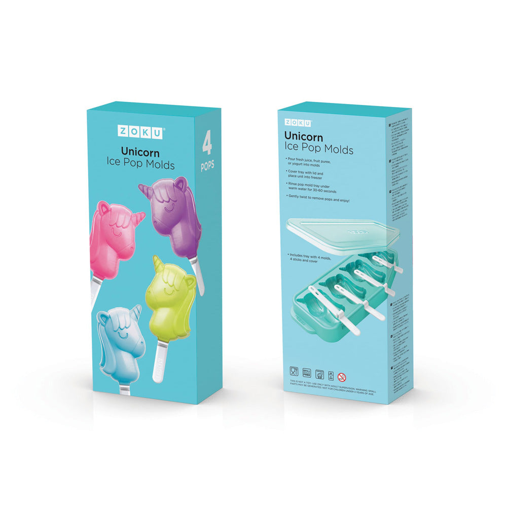 Zoku Ice Pop Mold - Cetakan Es Krim Karakter / Cetakan Es Krim Bentuk Flamingo / Cetakan Es Krim Silicon