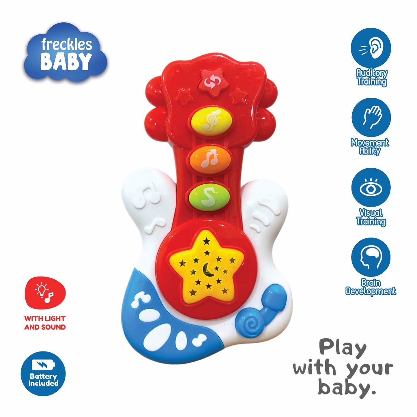 Freckles Baby Smart Toys with Light/Music and Projection