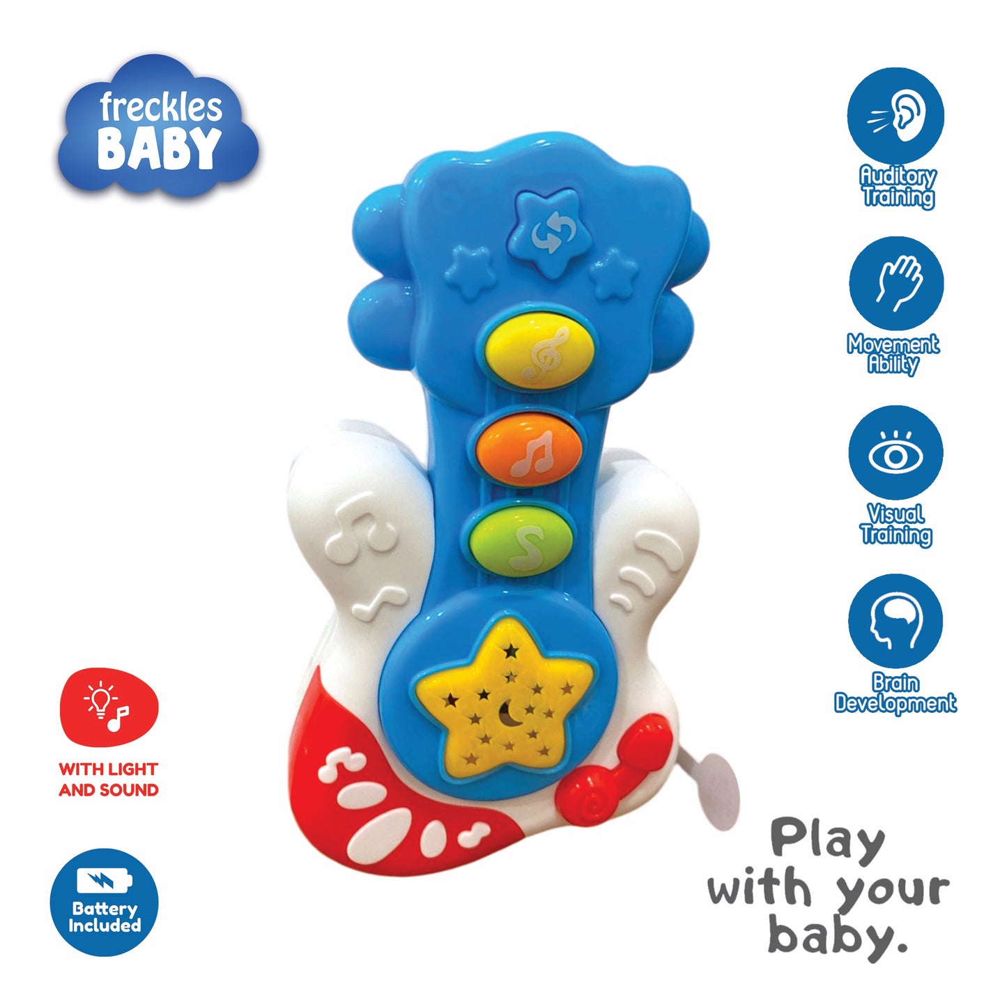 Freckles Baby Smart Toys with Light/Music and Projection
