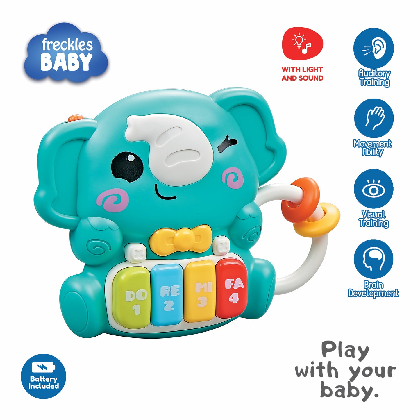 Freckles Baby Animal Piano with L&S