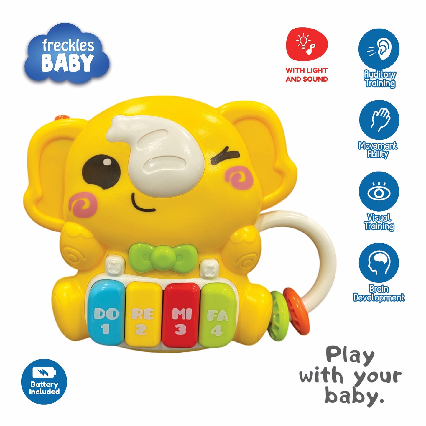 Freckles Baby Animal Piano with L&S