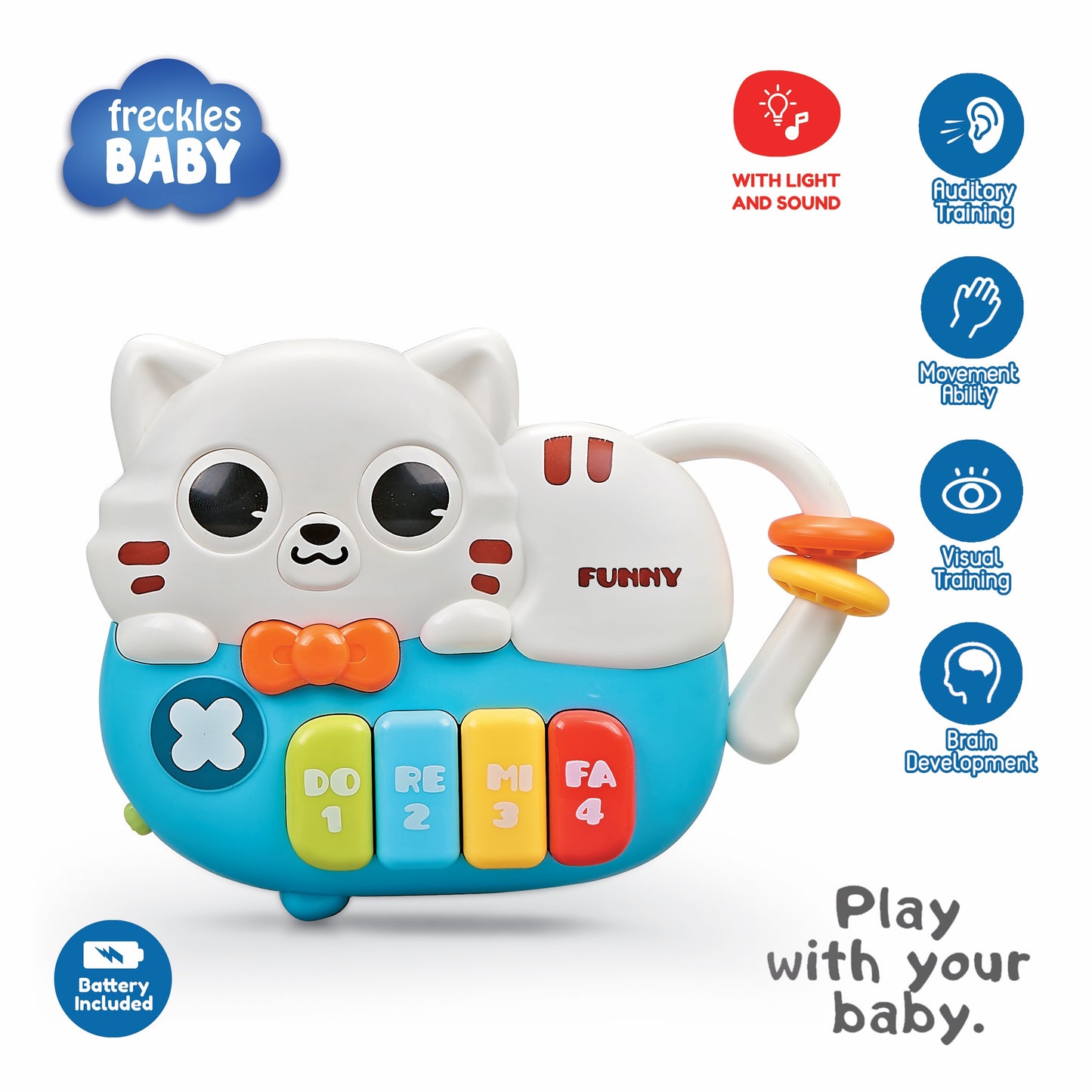 Freckles Baby Animal Piano with L&S