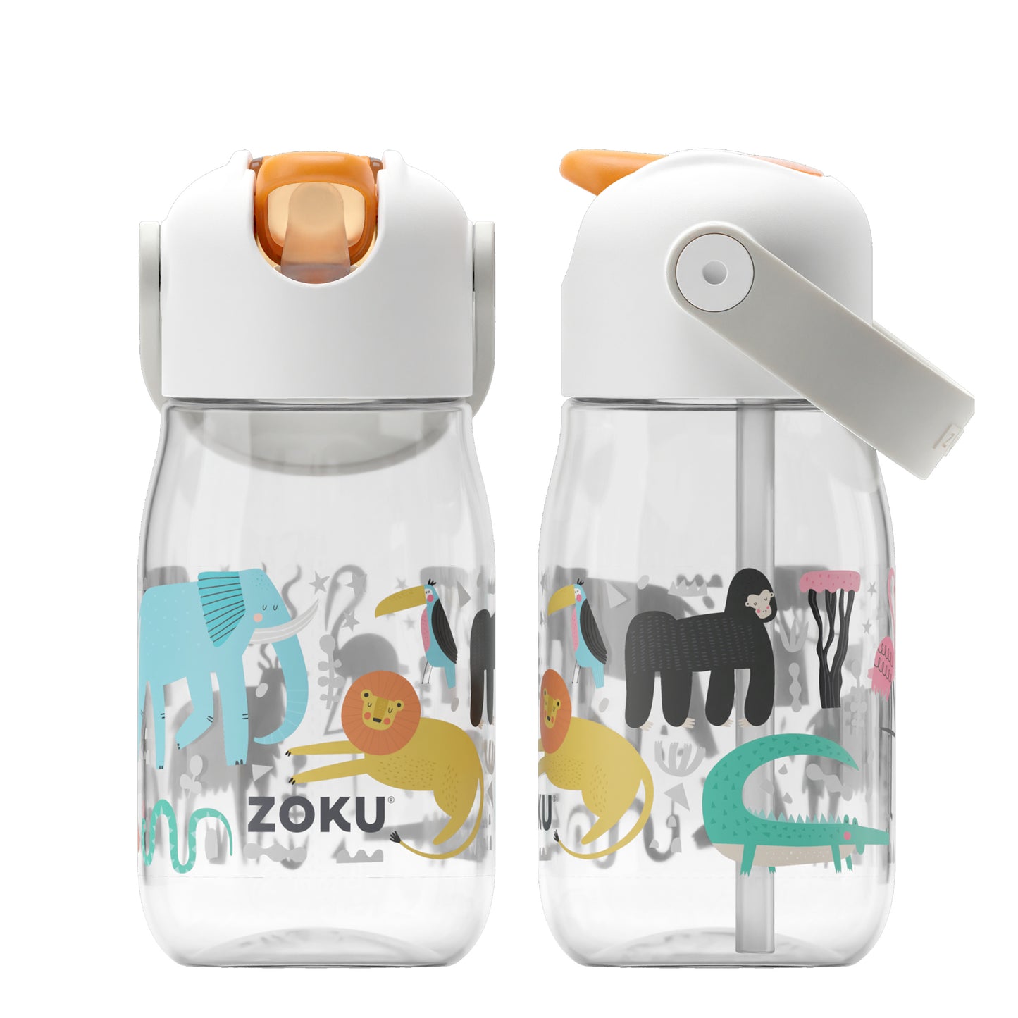 Zoku Kids Flip Straw Bottle - Botol Minum Anak / Botol Minum Sedotan / Botol Minum Anak anti tumpah