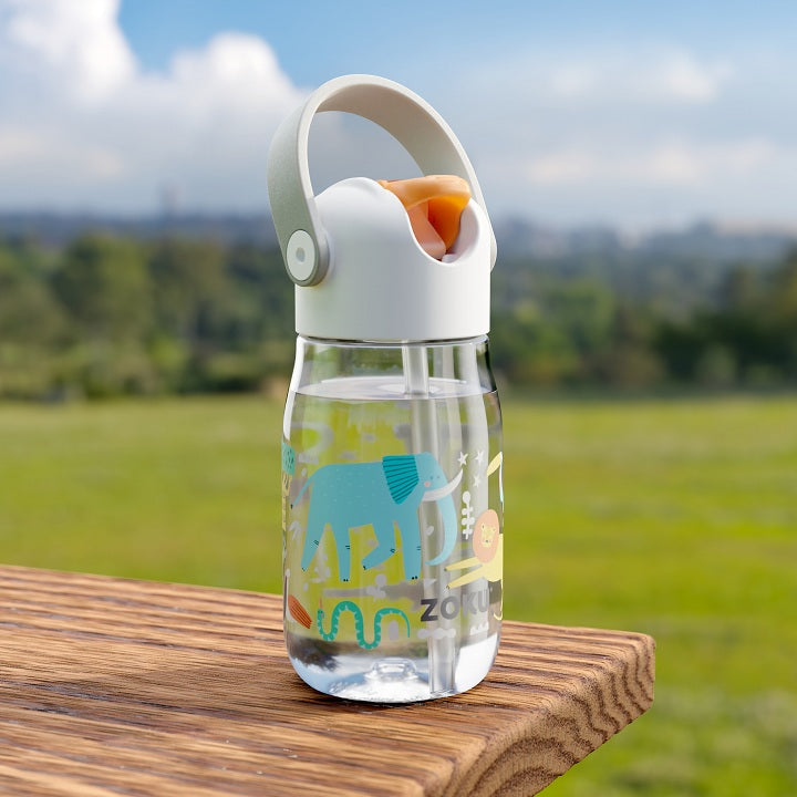 Zoku Kids Flip Straw Bottle - Botol Minum Anak / Botol Minum Sedotan / Botol Minum Anak anti tumpah