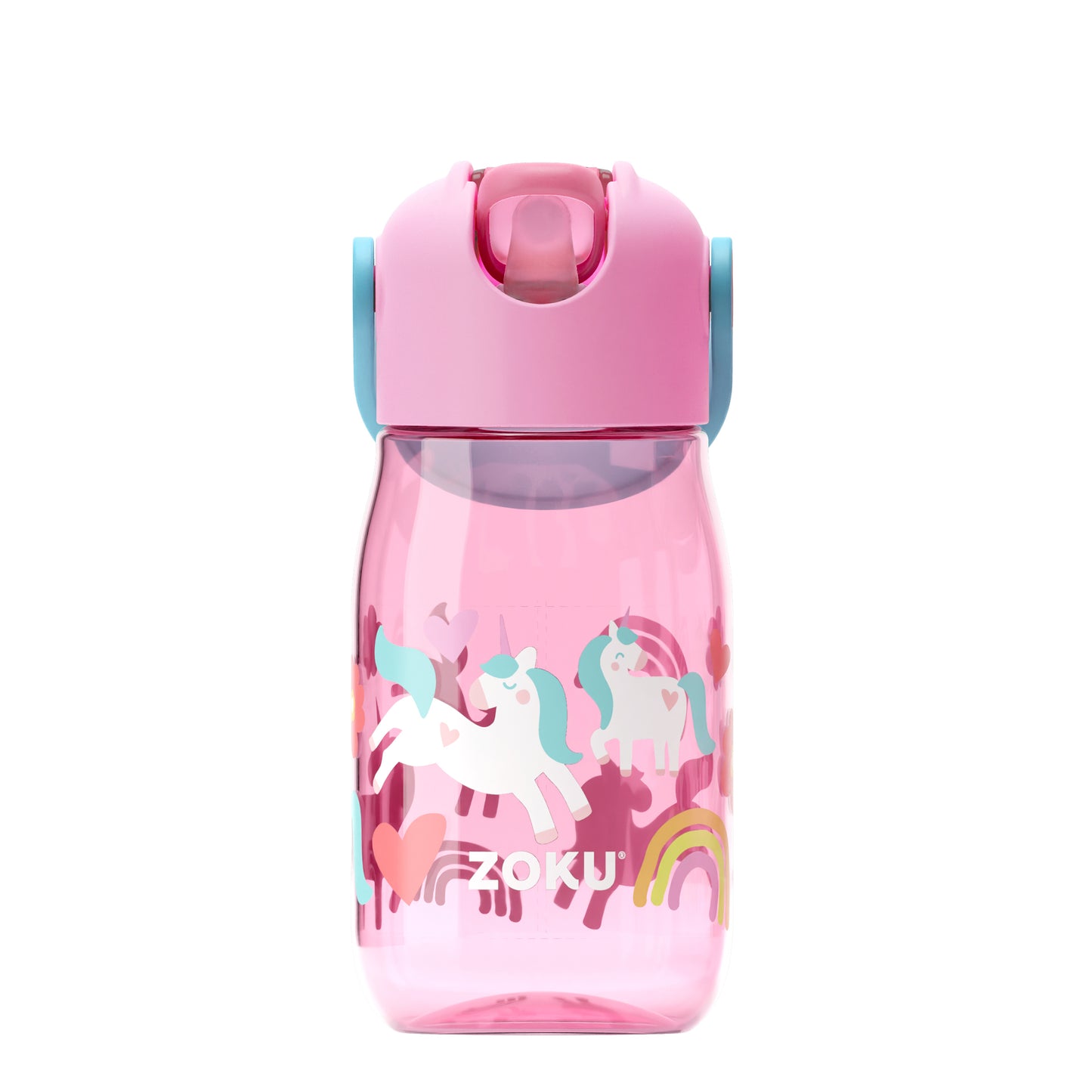 Zoku Kids Flip Straw Bottle - Botol Minum Anak / Botol Minum Sedotan / Botol Minum Anak anti tumpah