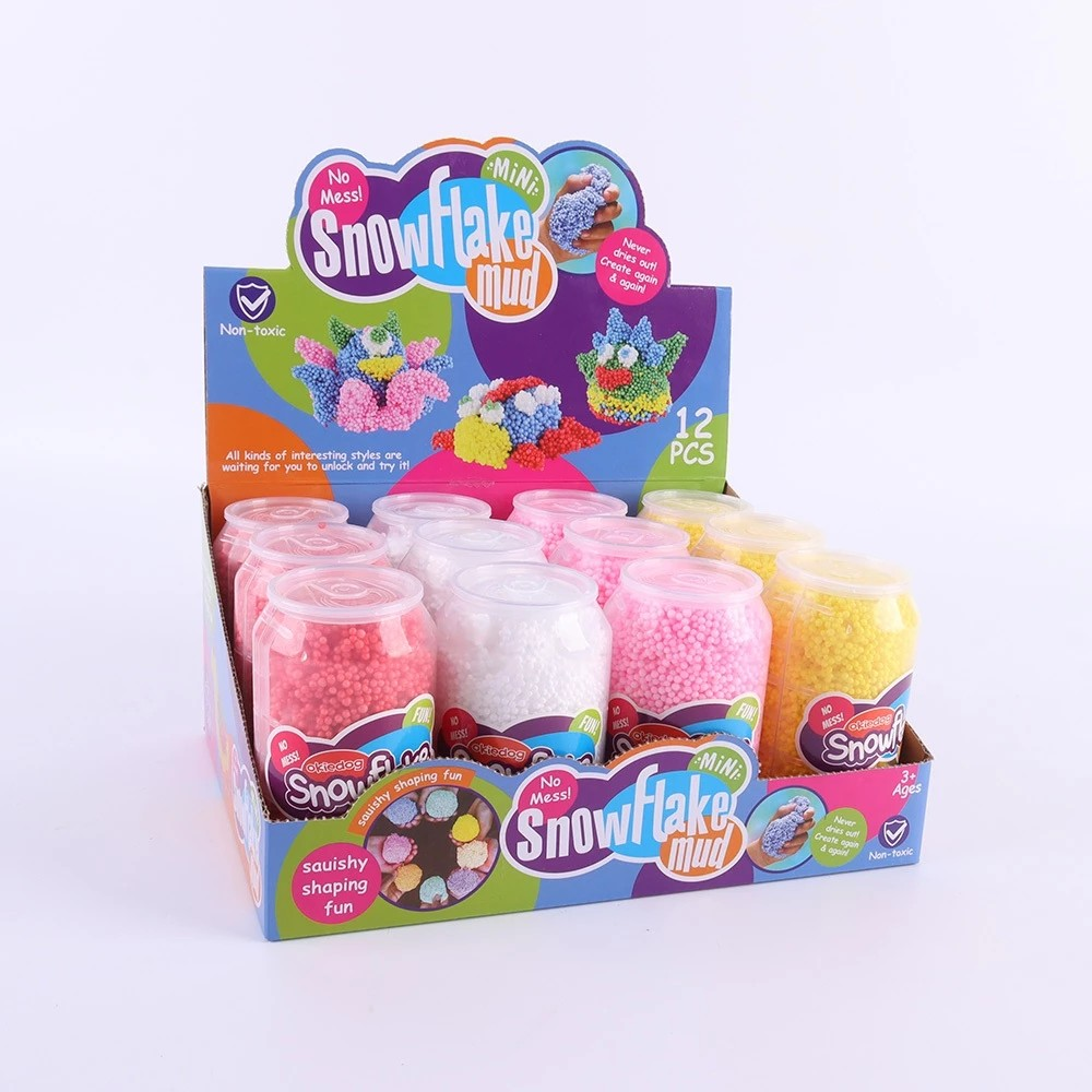 Okiedog Snowflake Mud In Can - Mainan Sensorik Slime Squisy Anak-anak