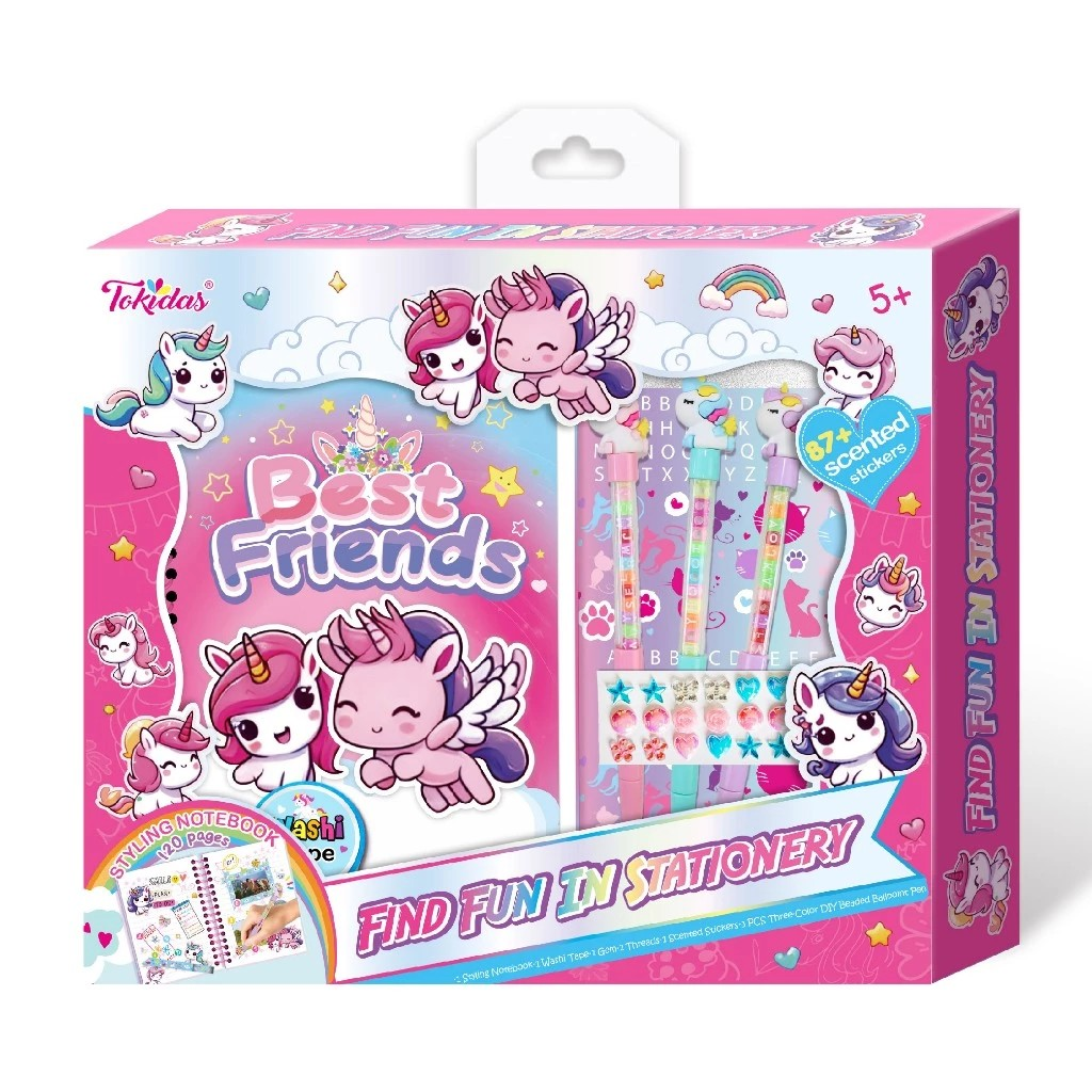 Tokidas Cute Notebook Journal Set (Big Size) - Buku Catatan Aesthetic Diary/Buku Tulis Sekolah Anak