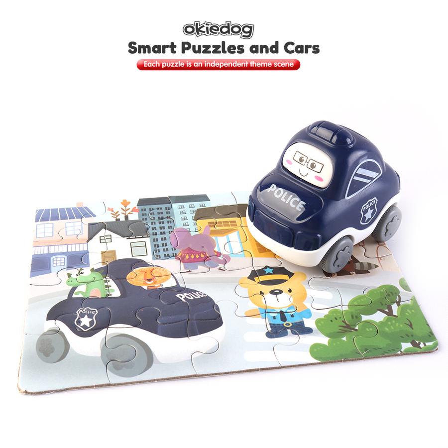 Okiedog Smart Puzzle & Cars - Mainan Bongkar Pasang Anak