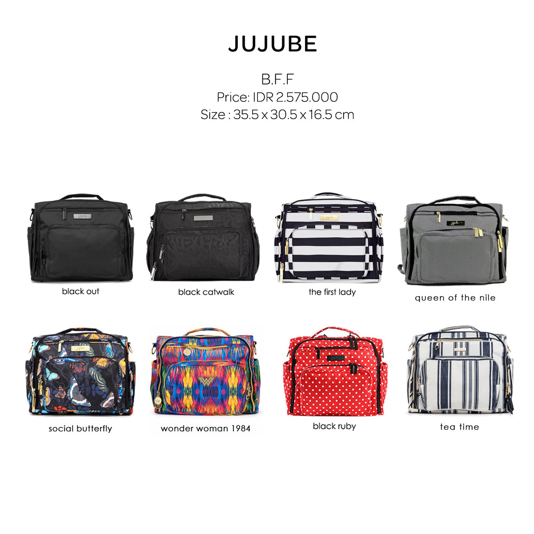Jujube B.F.F Diaper Bag - Tas Popok Perlengkapan Bayi Multifungsi