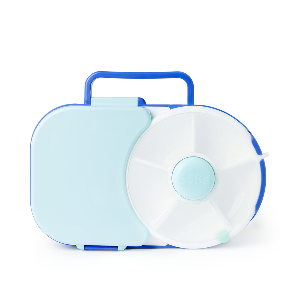 GoBe Kids Lunchbox with Original Snack Spinner - Kotak Bekal Putar - Kotak Camilan Anak - Tempat Camilan Anak Premium