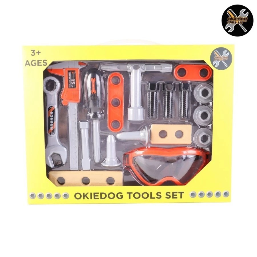 Okiedog Tool Set - Mainan Perkakas Anak Aman Plastik ABS
