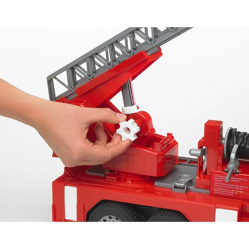 Bruder 2771 MAN TGA Fire Engine with Ladder Water Pump and L & S - Mainan Miniatur Truk Pemadam Kebakaran