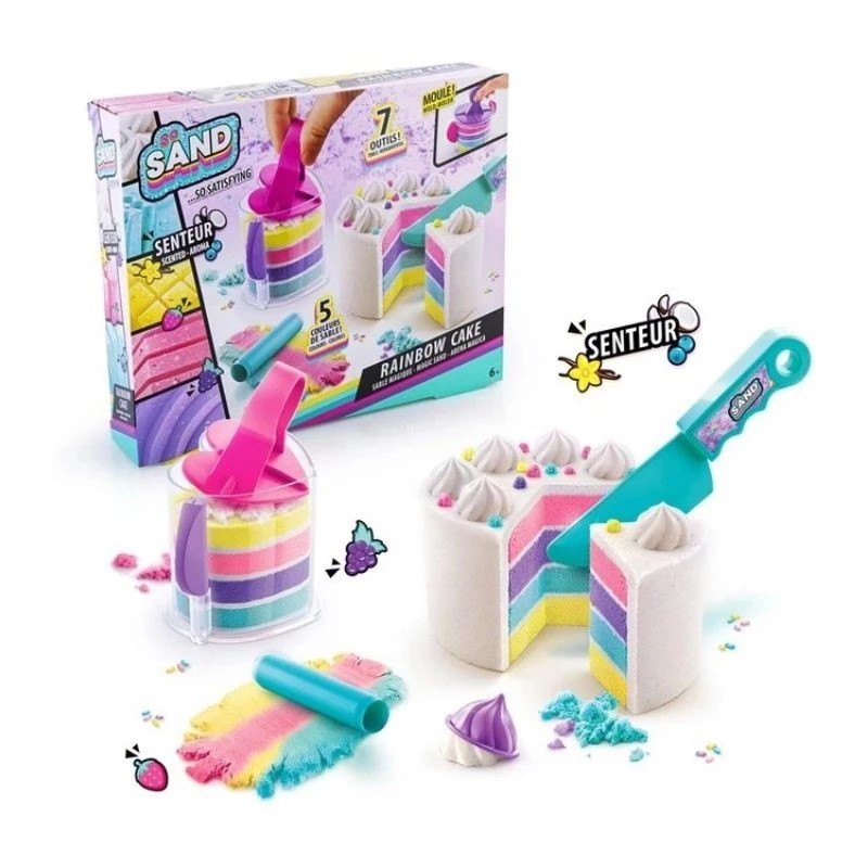 Canal Toys Rainbow Cake - Mainan Pasir Kinetik Anak Warna Warni