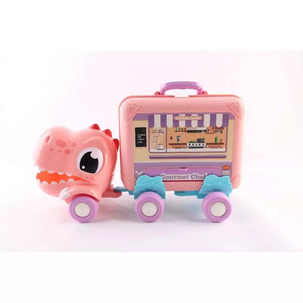 Okiedog Magical Dino Truck Playhouse - Mainan Bongkar Pasang Edukasi Anak