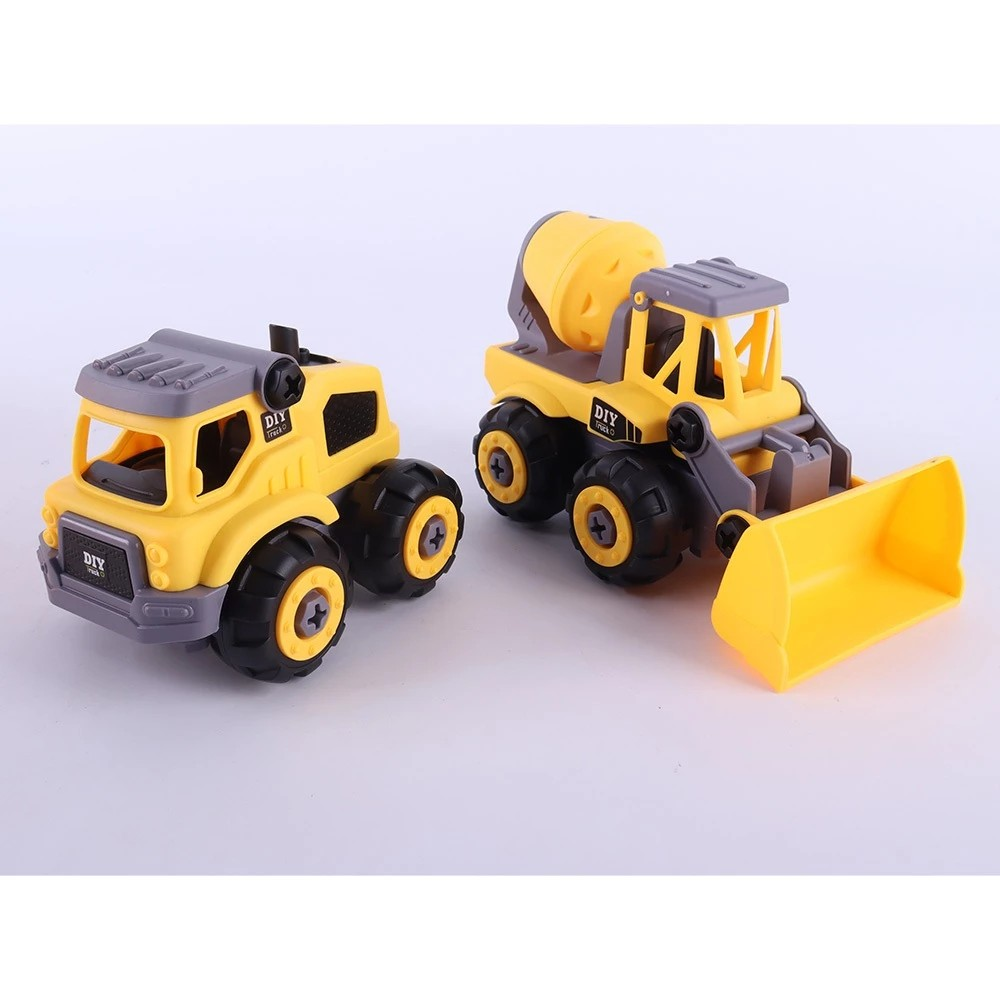 Okiedog DIY Truck Assembly Bulldozer with Koper - Mainan Bongkar Pasang Anak SNI