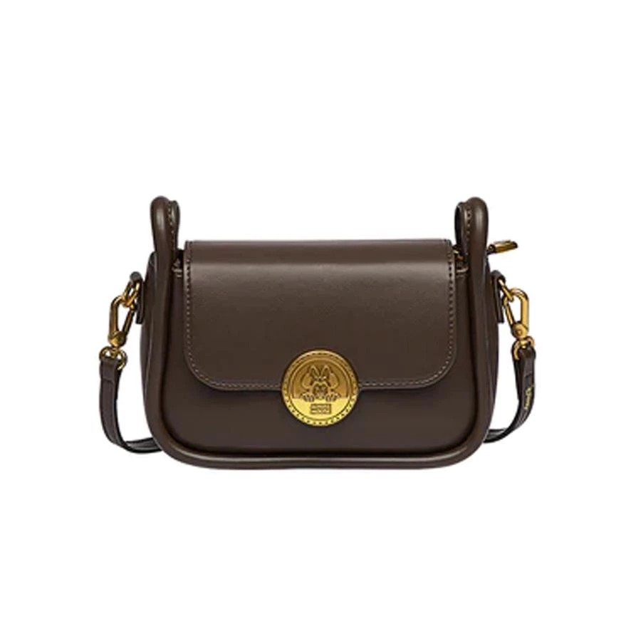 Mesuca Disney Minnie Shoulder Bags Dark Brown - Tas Selempang Disney Premium